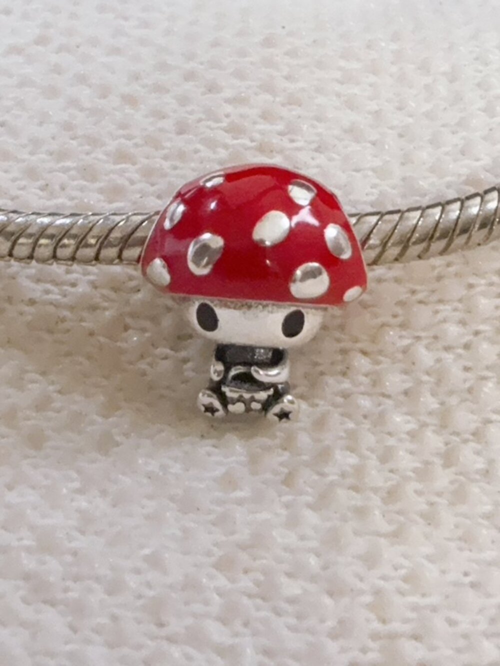 Mushroom Baby Charm Silver Charm For Pandora Bracelet